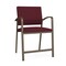 Lesro Newport Wide Hip Chair Metal Frame, Bronze, OH Wine Upholstery NP1261 - alternate 1